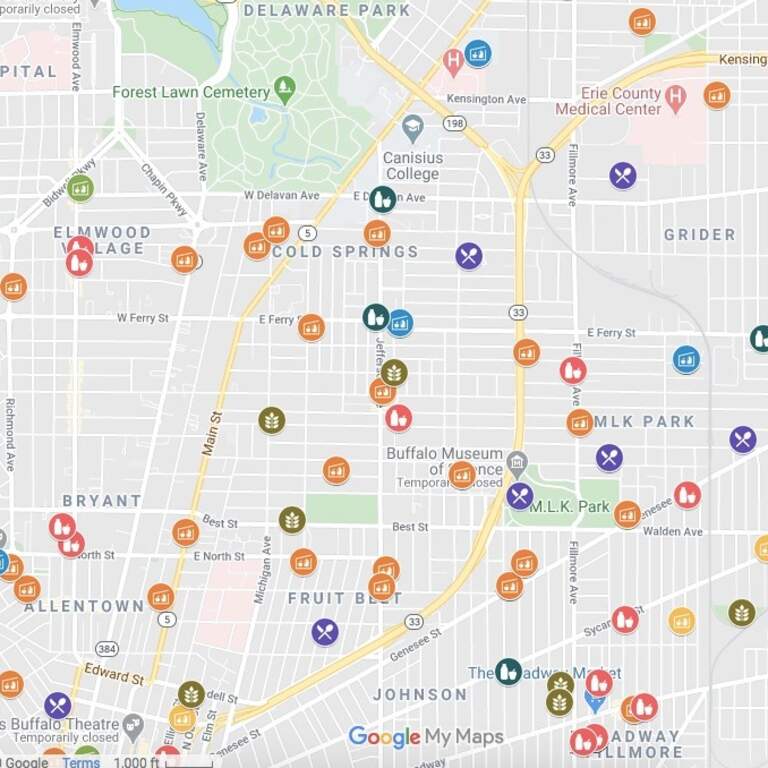 Buffalo East Side Food Access Map Updated for 2026 Poster